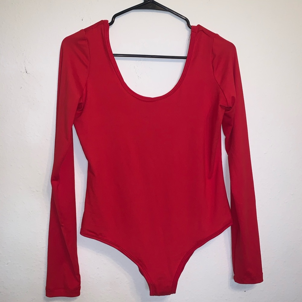 Red body suit